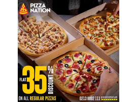 Pizza Nation FLAT 35% off on Regular Pizzasimage-1342